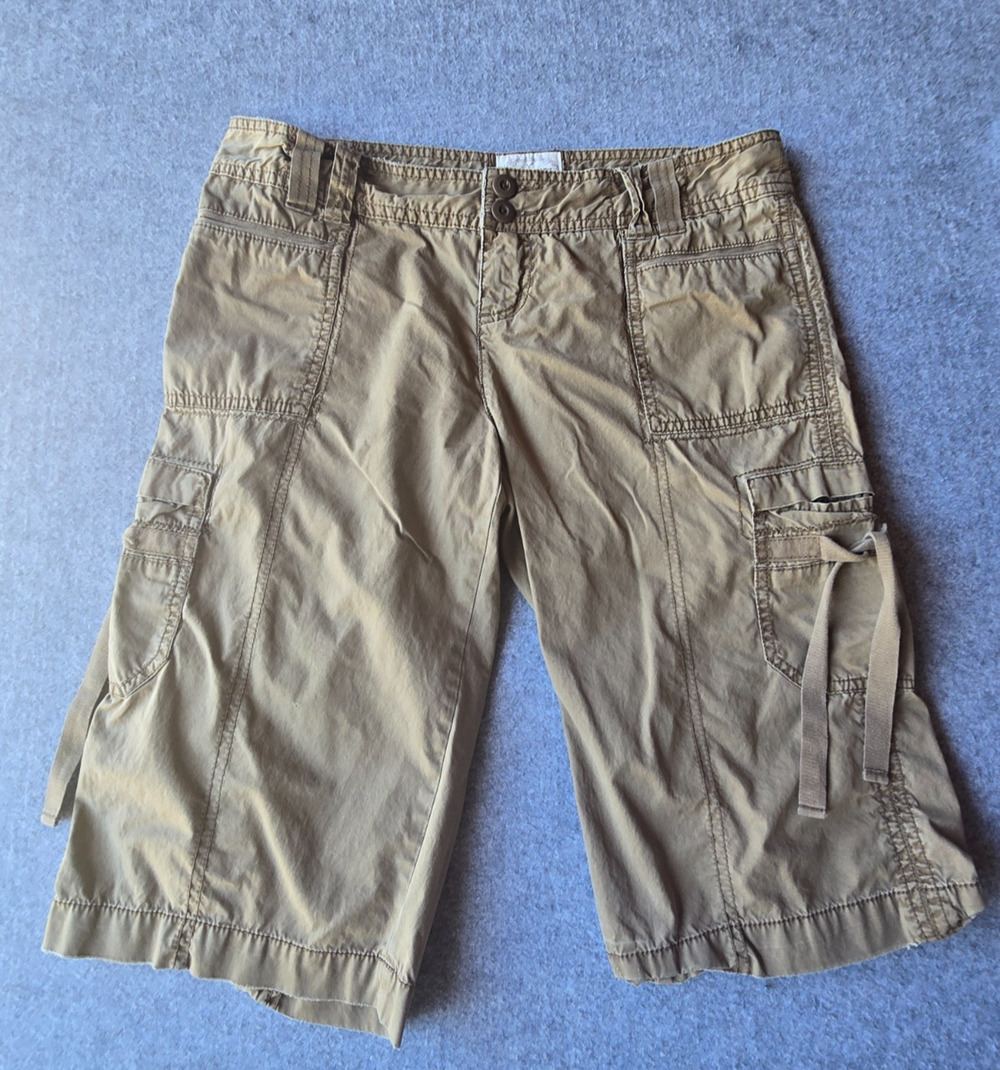 American Eagle Men's Cargo Shorts Beige Classic Fit Utility Casual 34x13.5